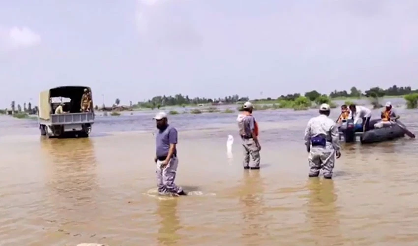 Pakistan Navy's humanitarian assistance & disaster relief operations underway in Sindh