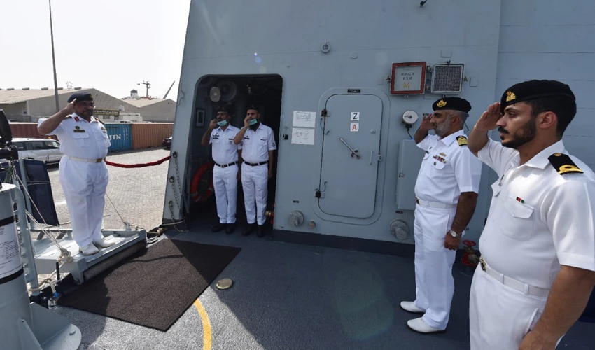 Pakistan Navy Ship Zulfiqar visits Dubai during deployment on security patrol