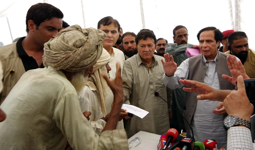Punjab CM Ch Parvez Elahi visits flood-hit areas of Rajanpur, DG Khan