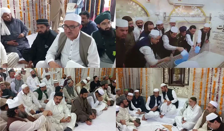 Punjab CM performs 'Ghusal' ceremony of shrine of Hazrat Data Ganj Bakhsh