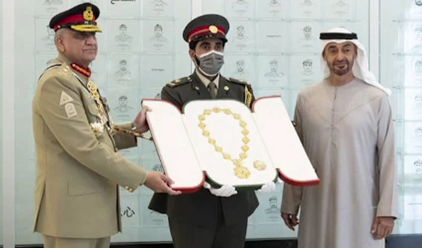 UAE president confers Order of Union Medal on Army Chief General Qamar Javed Bajwa