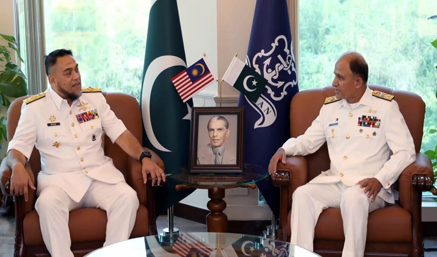 CNS Amjad Niazi, Malaysian Navy chief discuss regional maritime security