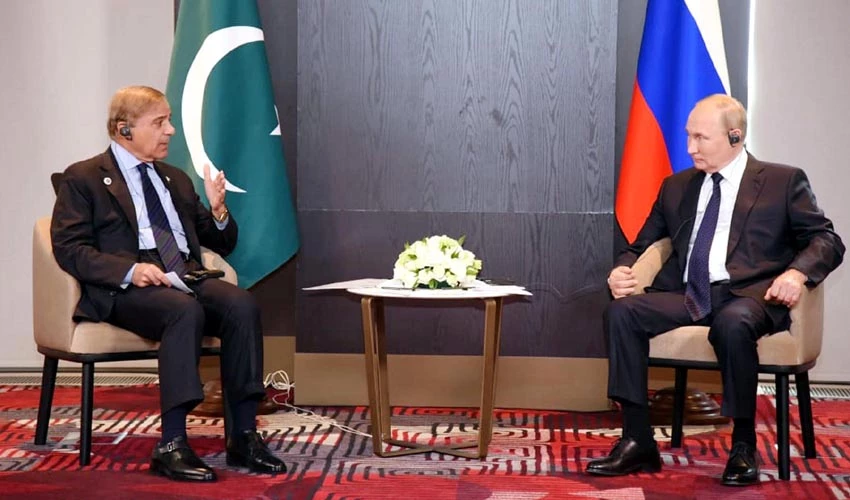 PM Shehbaz Sharif, Russian President Vladimir Putin discuss bilateral relations