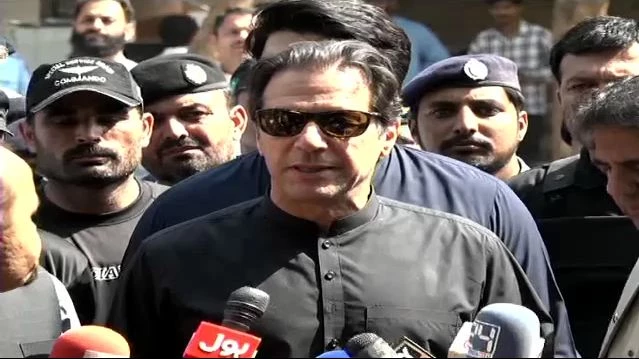 Threats to female judge: Imran Khan records his statement before JIT at SSP Office
