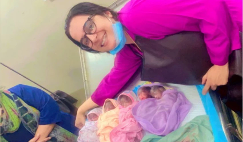Woman gives birth to six babies in Karachi Jinnah Hospital