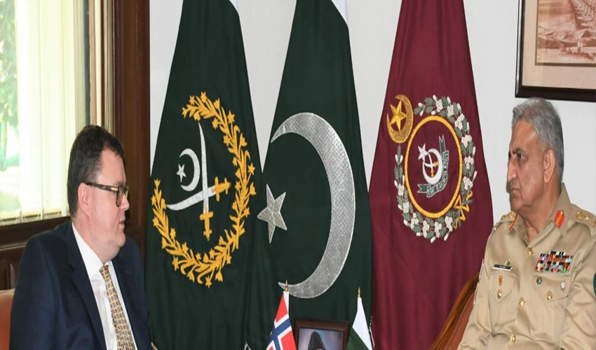 COAS Qamar Bajwa, Norway ambassador discuss regional security situation