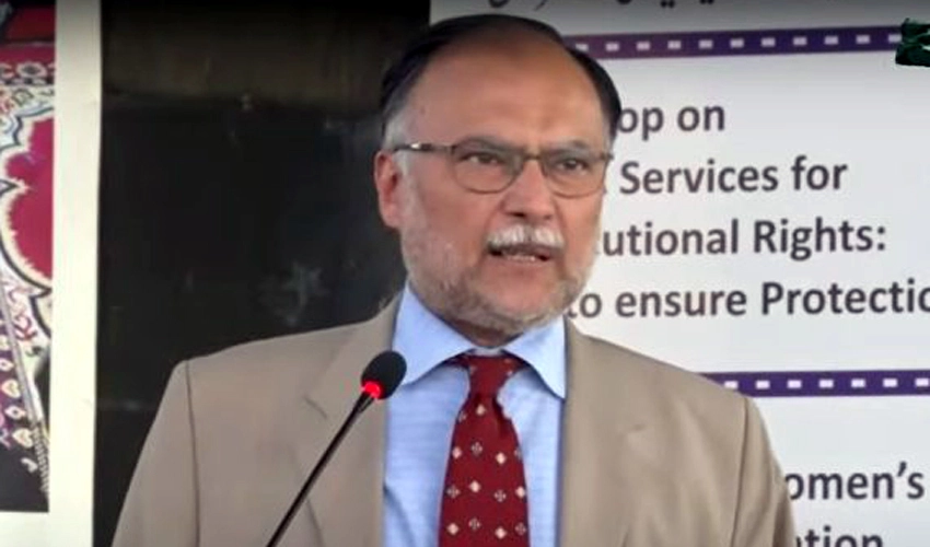 Imran Khan earlier attacked CPEC, now again threatening to call long march: Ahsan Iqbal