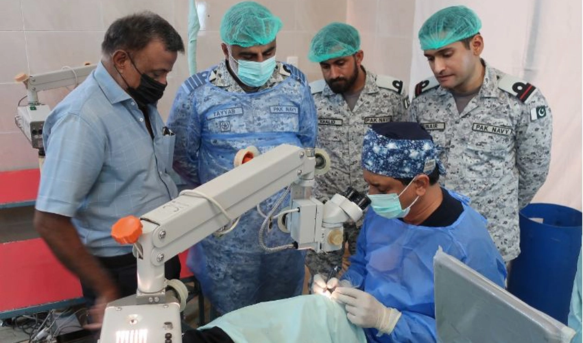 Pakistan Navy establishes free eye camp at Gwadar and Ormara
