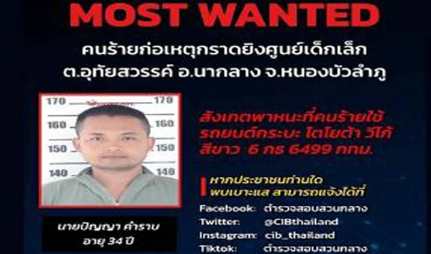 Gunman murders at least 34 in Thai nursery attack
