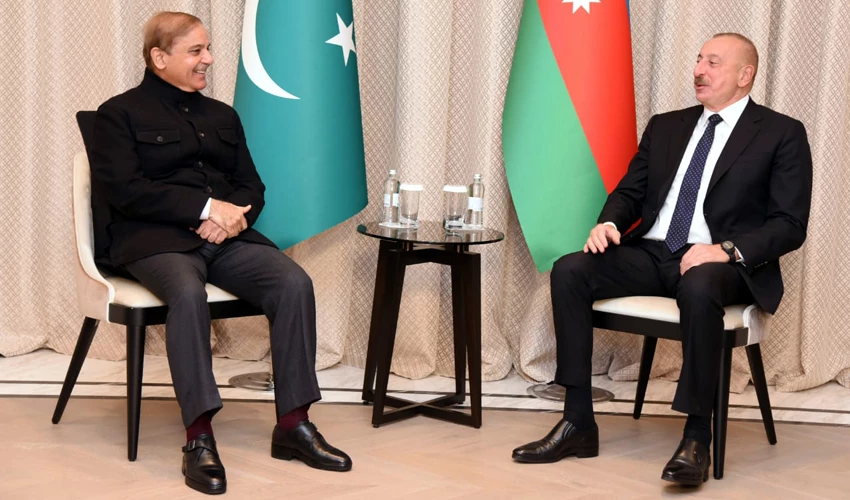 PM Shehbaz Sharif, Azeri president discuss ways to enhance mutual cooperation