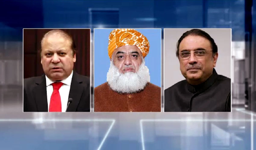 Nawaz Sharif, Asif Zardari and Maulana Fazalur Rehman agree not to hold talks with Imran Khan