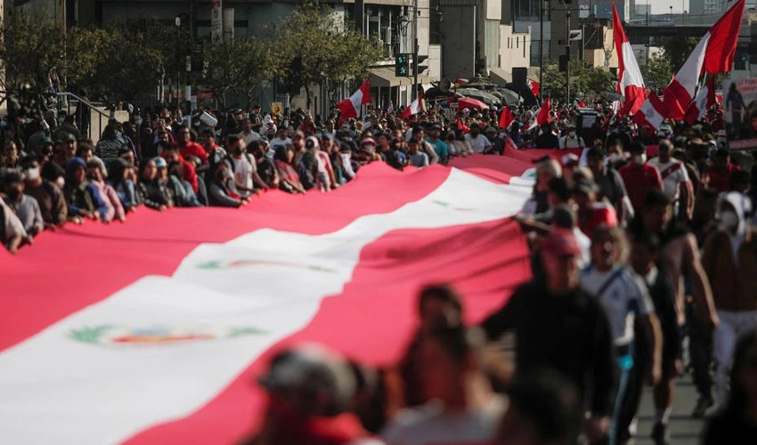 Thousands march in Peru, demanding resignation of leftist President Castillo