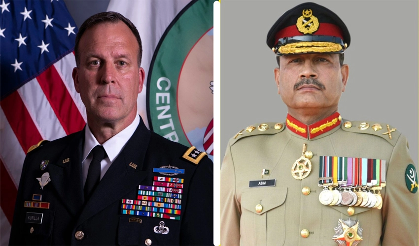 US CENTCOM Commander Gen Kurilla congratulates COAS Asim Munir on new position