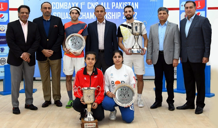 Nasir Iqbal and Zainab Khan win 1st CNS All Pakistan Squash Championship
