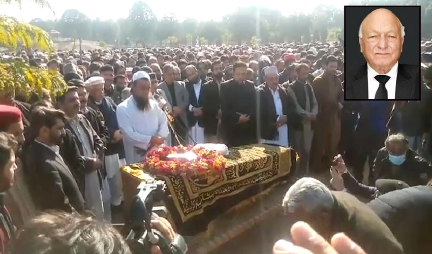 Funeral prayers for senior jurist Abdul Latif Afridi offered