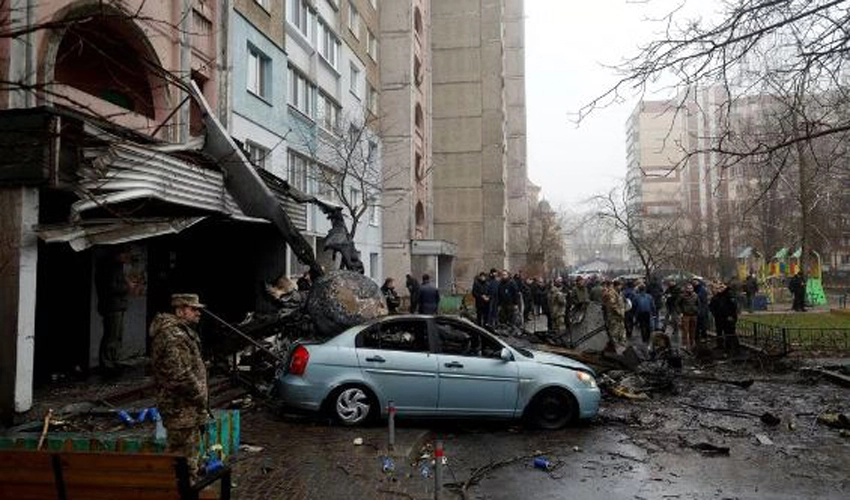 Ukraine helicopter crash kills 18, including minister