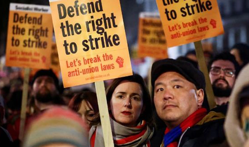 Half a million workers strike in UK's largest walkout in 12 years
