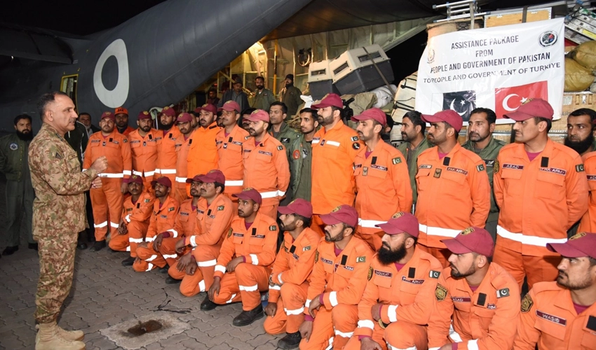 PAF C-130 carrying search & rescue team, relief goods arrives in Turkiye