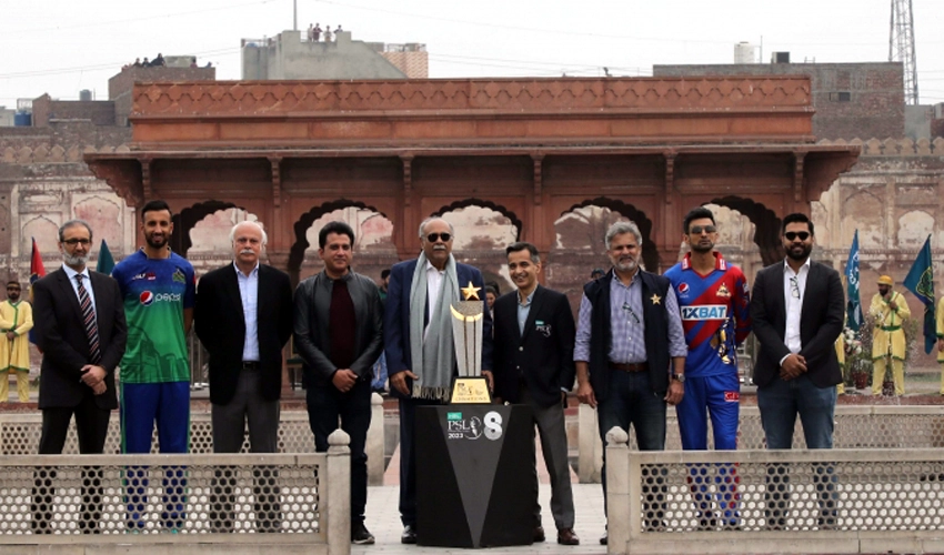 PSL 8 trophy unveiled at historic Shalimar Gardens
