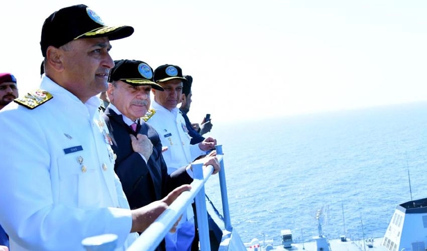 PM attends concluding ceremony of Pakistan Navy’s Maritime Exercise AMAN-23