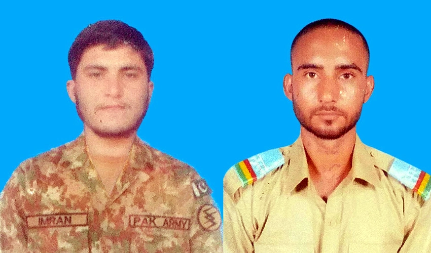 Two soldiers martyred, as many terrorists killed in exchange of fire in North Waziristan
