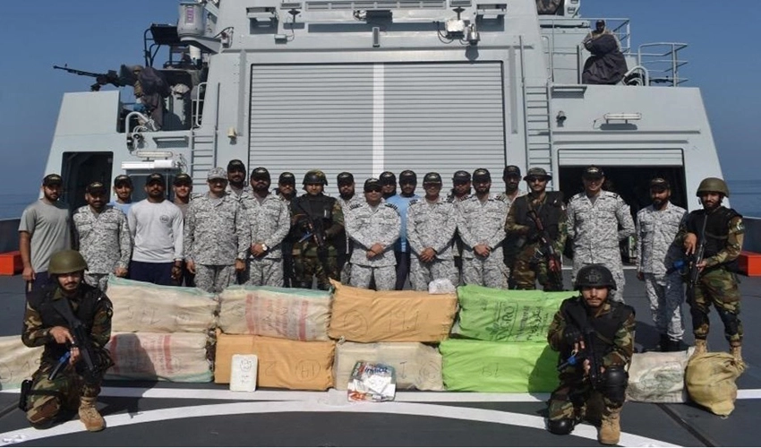 Pakistan Navy ship seizes narcotics worth US$15 million at sea