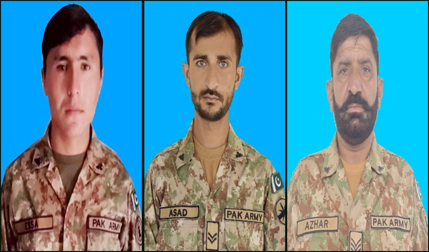 Three soldiers martyred, as many terrorists killed in DI Khan