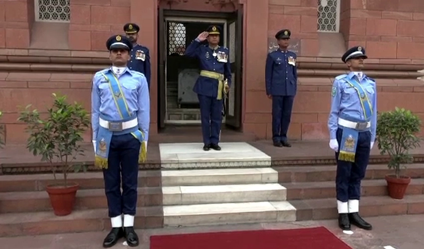 PAF contingent takes charge of guard duties at Mazar-e-Iqbal