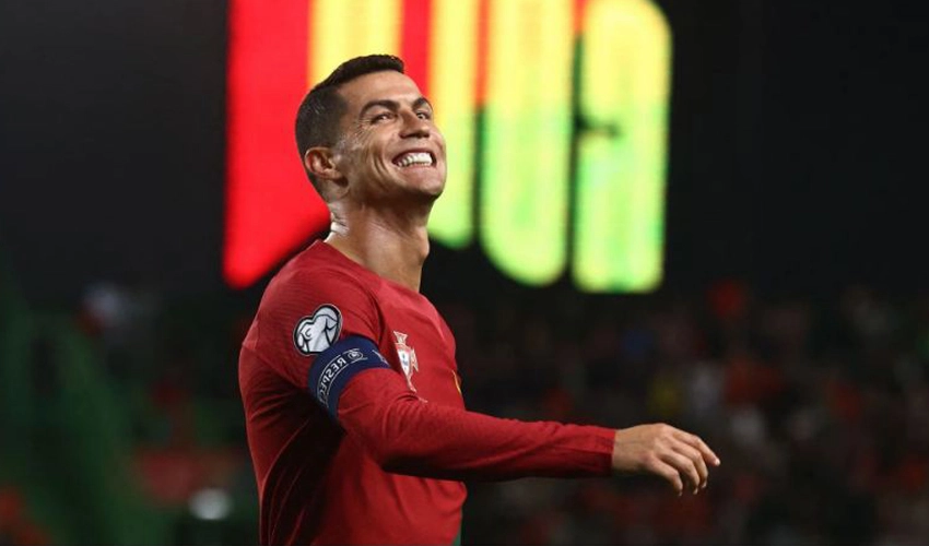 Ronaldo breaks men's international caps record, scores double