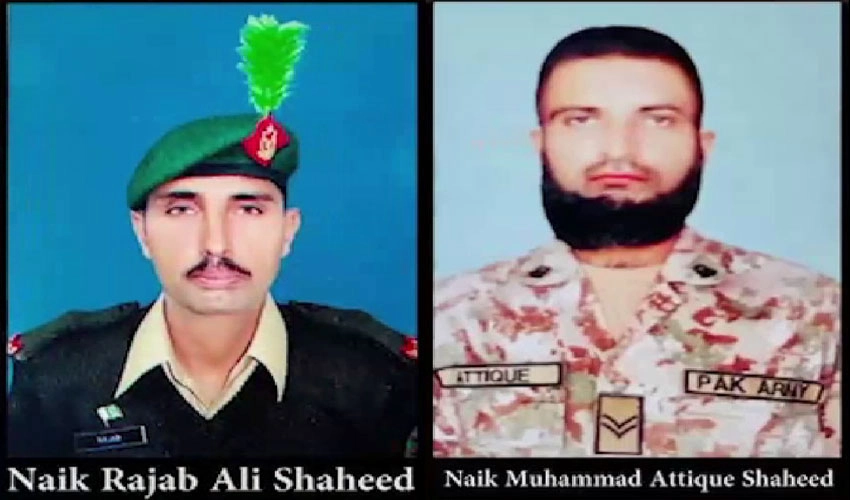 Two soldiers martyred, three terrorists killed in Tank IBO