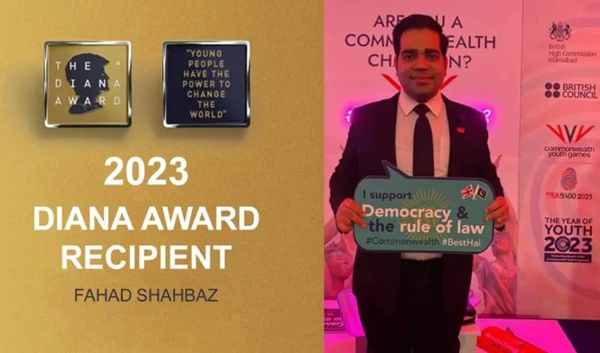 Fahad Shahbaz wins UK's Diana Award 2023 for humanitarian efforts