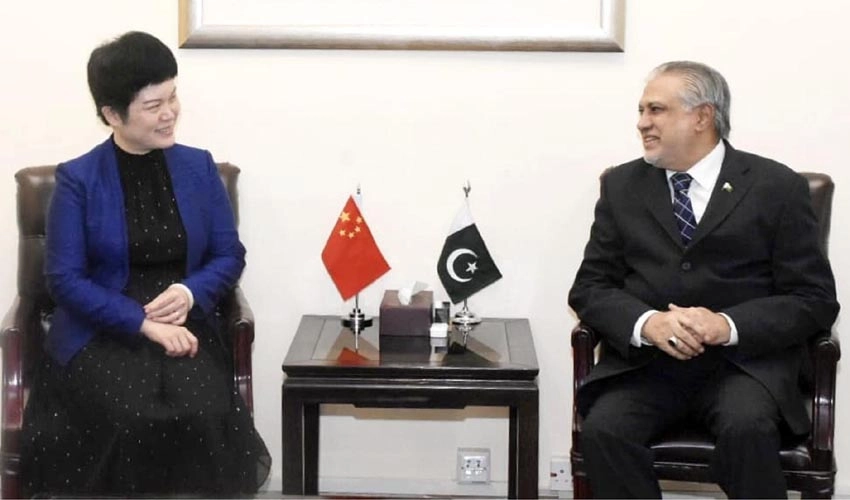 Finance Minister Ishaq Dar thanks Chinese envoy for extending support in economic difficulties