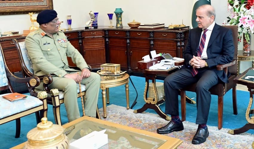 CJCSC Gen Sahir Shamshad Mirza calls on PM Shehbaz Sharif