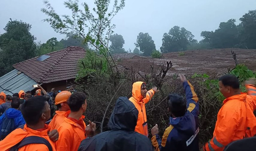 Ten killed in landslide in India, dozens missing