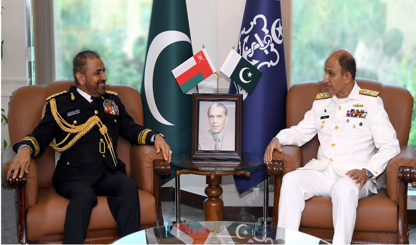 CNS Amjad Niazi, Omani military chief discuss maritime security environment