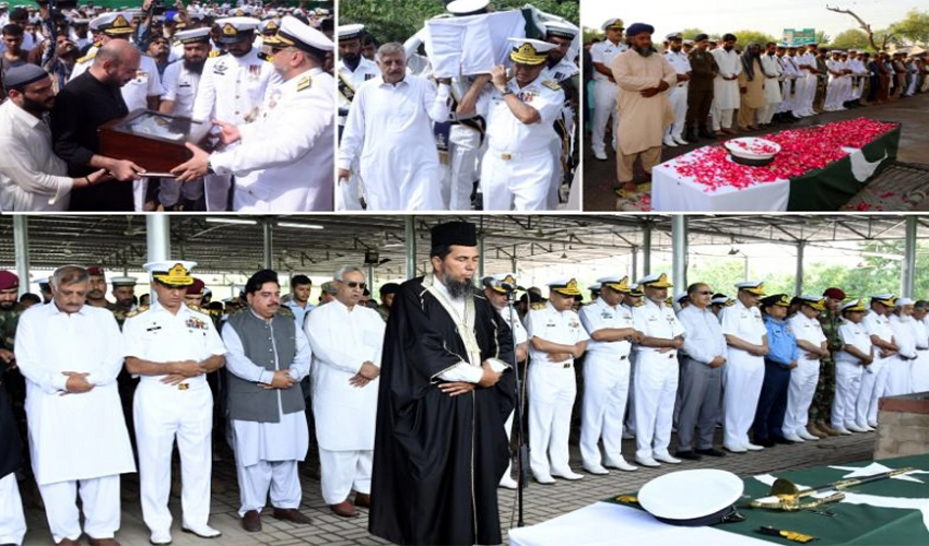 Martyrs of Pak Navy helicopter tragedy laid to rest with full military honours