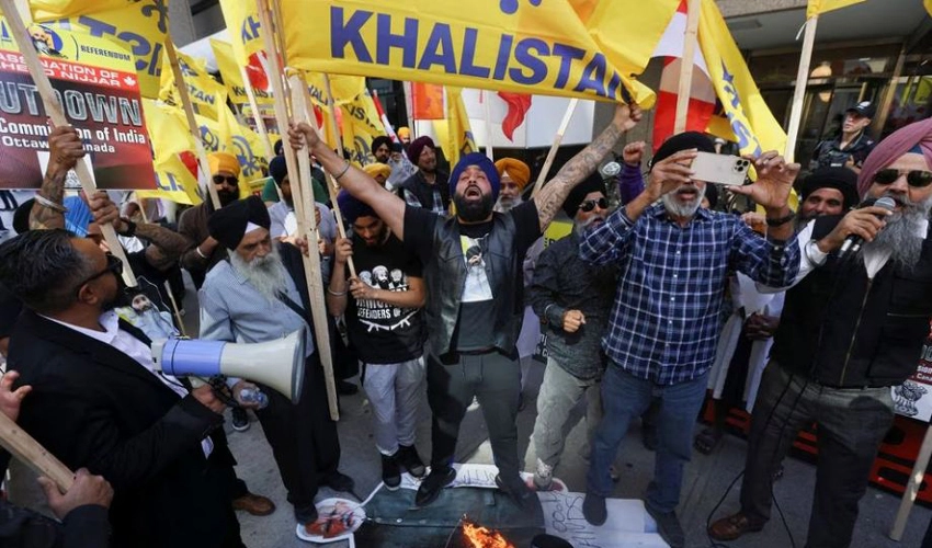 Hundreds of Canadian Sikhs protest against India
