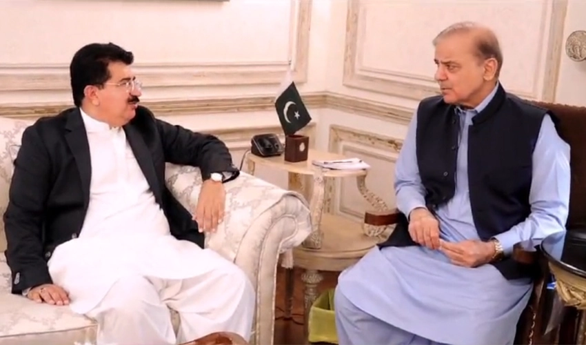 Sanjrani, Shehbaz Sharif discuss political situation