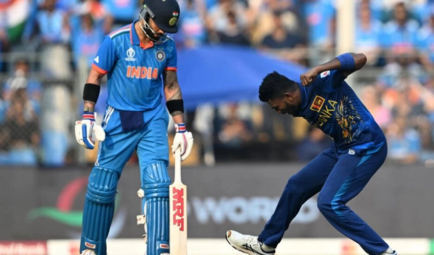 India rout Sri Lanka by 302 runs to seal World Cup semi-final spot