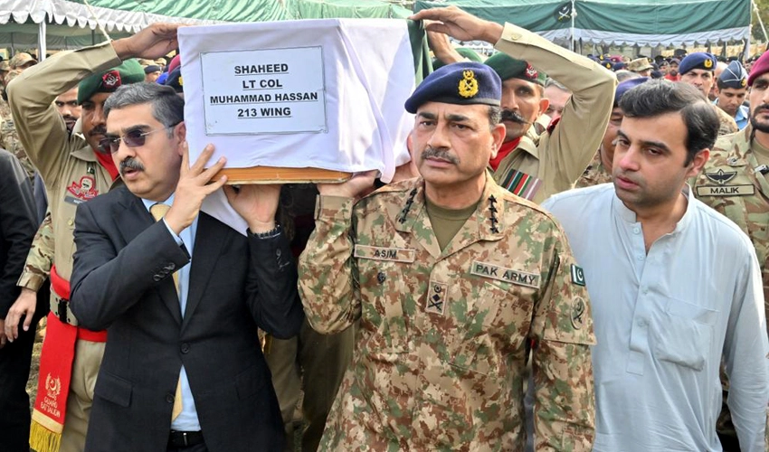 Martyred Lt Col Muhammad Hassan Haider laid to rest with full military honours in Islamabad