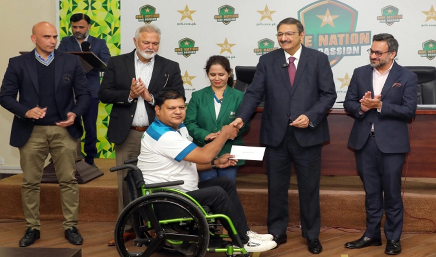 PCB awards Rs3.6 million cash prize to Asia Cup-winning Pakistan wheelchair cricket team