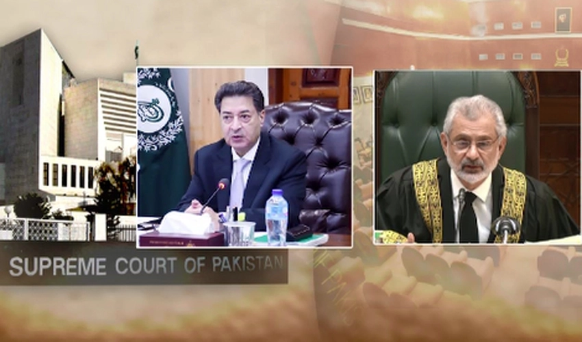 CEC Sikandar Sultan Raja apprises CJP about LHC stay order