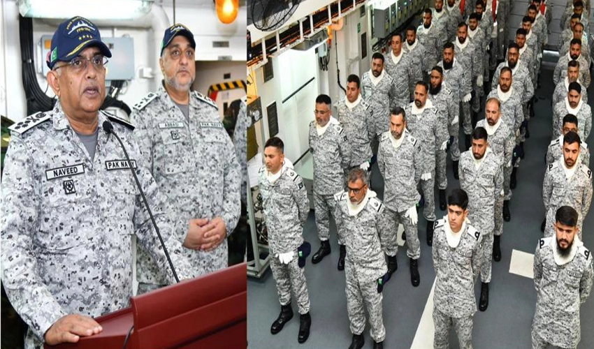 CNS Naveed Ashraf expresses satisfaction on Pak Navy's professional excellence, high morale