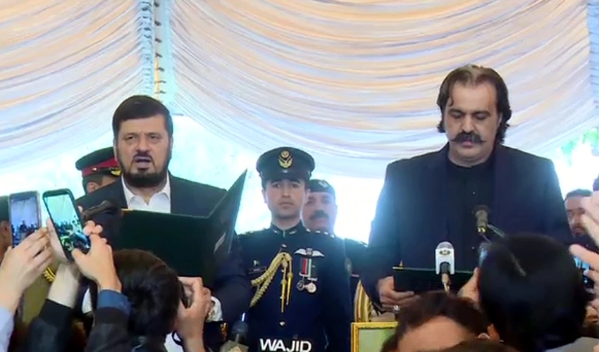 Khyber Pakhtunkha's newly-elected CM Ali Amin Gandapur takes oath