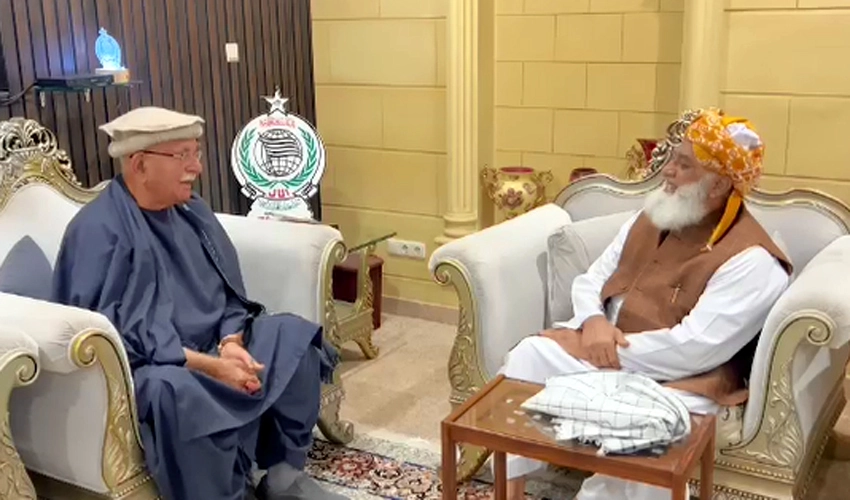 Mahmood Achakzai seeks Maulana Fazalur Rehman's vote for presidential election