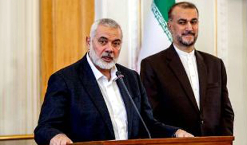 Hamas leader Ismail Haniyeh speaks in Iran of Israel 'political isolation'