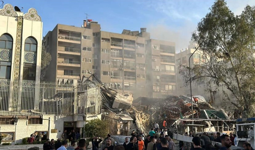 Eight killed as Israel strikes Iran embassy annex in Damascus