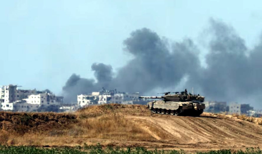 Terrorist Israel pushes into ruins of Gaza, martyrs' toll at 35,091