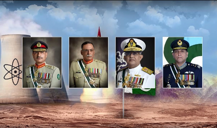 CJCSC, Services Chiefs felicitate nation on 26th anniversary of ‘Youm-e-Takbeer’
