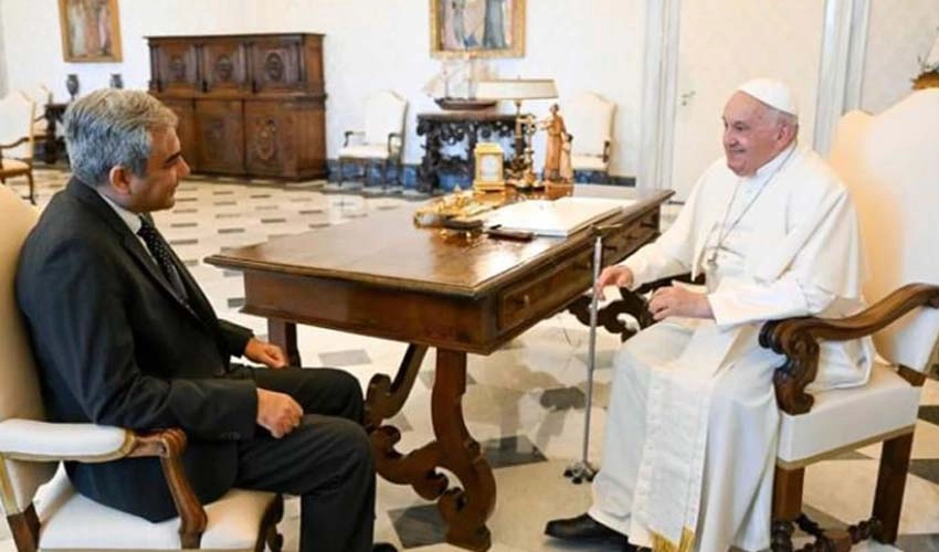 Mohsin Naqvi, Pope Francis discuss ways to promote peace, interfaith harmony & dialogue